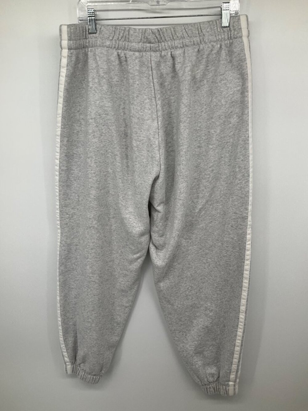 Adidas Essentials 3-Stripes Fleece Loose-Fit Sweatpants, Size XL, Grey/White - Picture 6 of 8